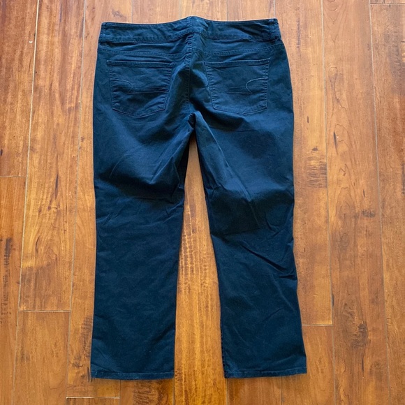 **American Eagle Outfitters Jeans Stretch Black Jeans 14 Artist Crop Jeans - Picture 5 of 8